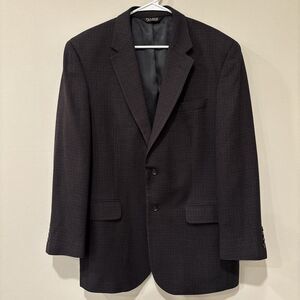 JOS A BANK mens multicolor HOUNDSTOOTH 100% WOOL sport coat jacket blazer 42 R